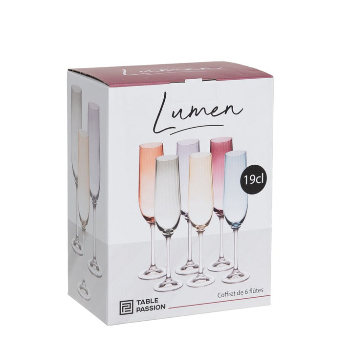 Coffret de 6 flûtes Lumen 19 cl - Beautiful Moment the shop