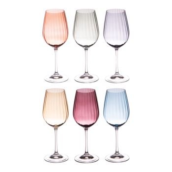 Coffret de 6 verres à pied Lumen 35 cl - Beautiful Moment the shop