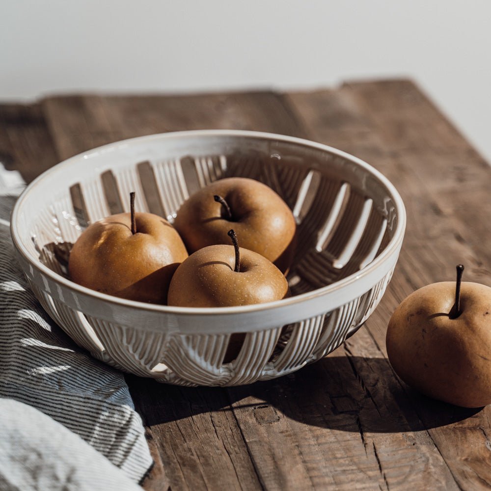 Corbeille Tressée beige 24 cm - Beautiful Moment the shop