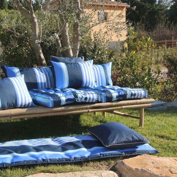 Coussin bain de soleil Oleron 65x200 cm Blue Stone - Beautiful Moment the shop