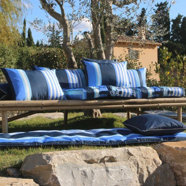 Coussin bain de soleil Oleron 65x200 cm Blue Stone - Beautiful Moment the shop