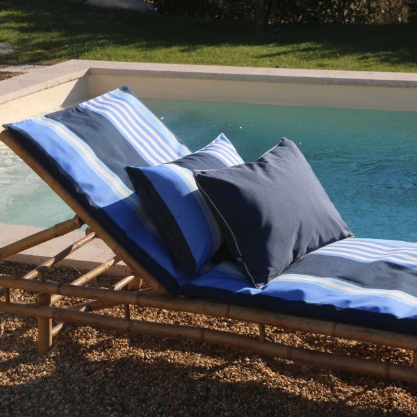 Coussin bain de soleil Oleron 65x200 cm Blue Stone - Beautiful Moment the shop
