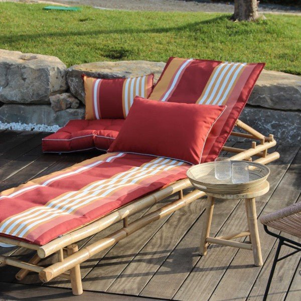 Coussin bain de soleil Oleron 65x200 cm Brique - Beautiful Moment the shop