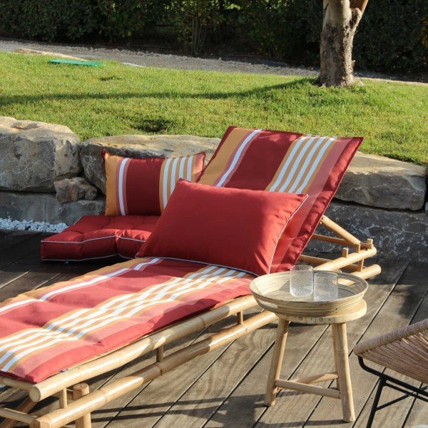 Coussin bain de soleil Oleron 65x200 cm Brique - Beautiful Moment the shop