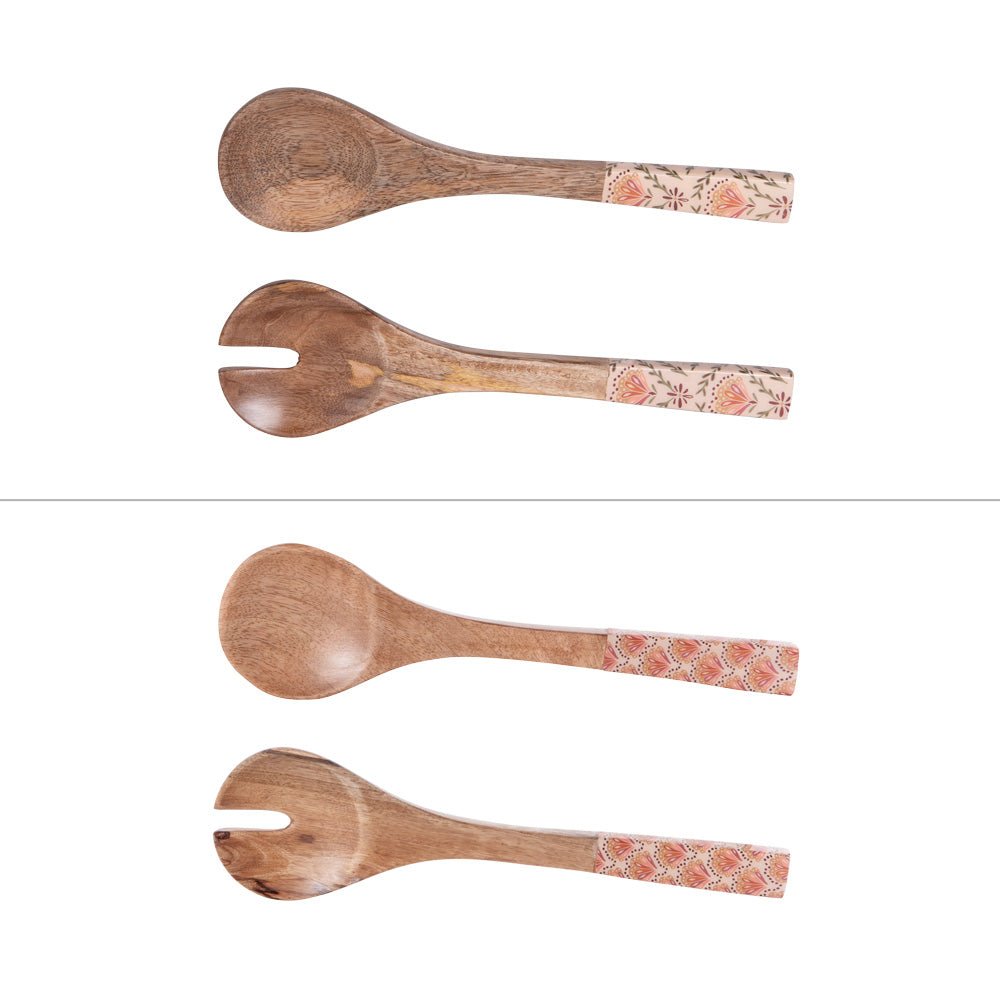 Couverts à salade Rangoli 30 cm - Beautiful Moment the shop