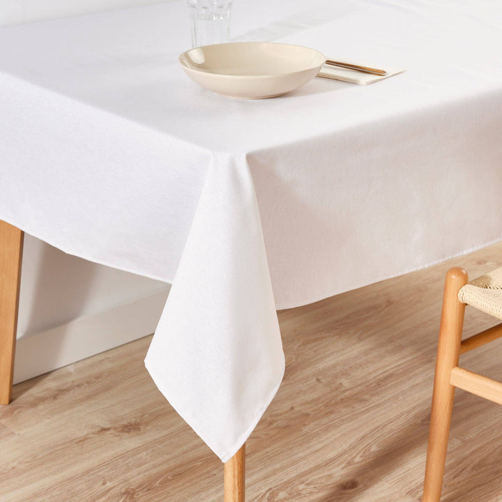Nappe résistante aux taches résinée XL unie blanche 103