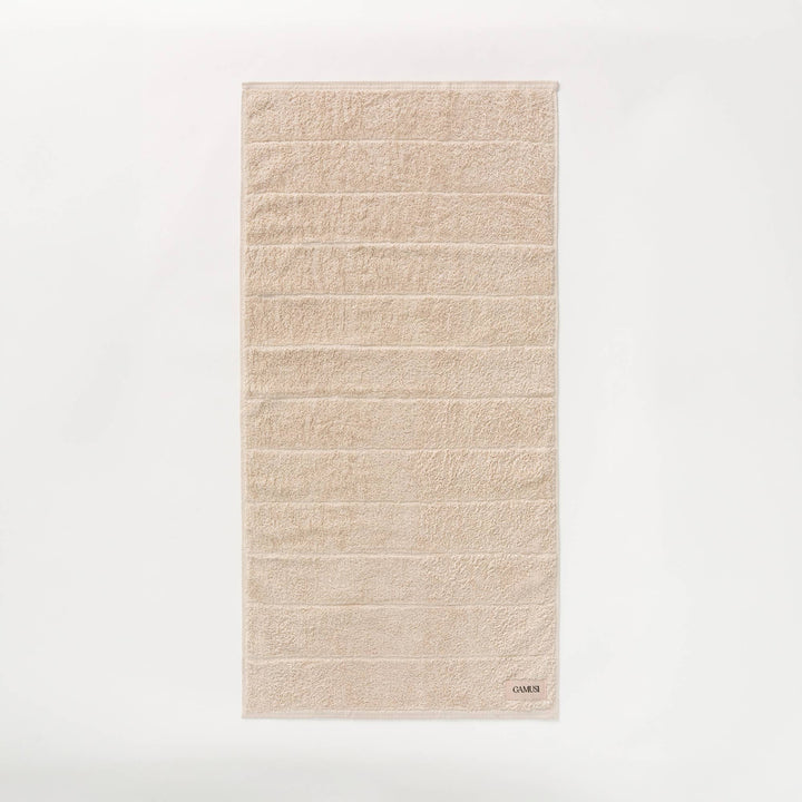 Lot de 4 serviettes de bain en éponge 100 % coton bicolore 600 g