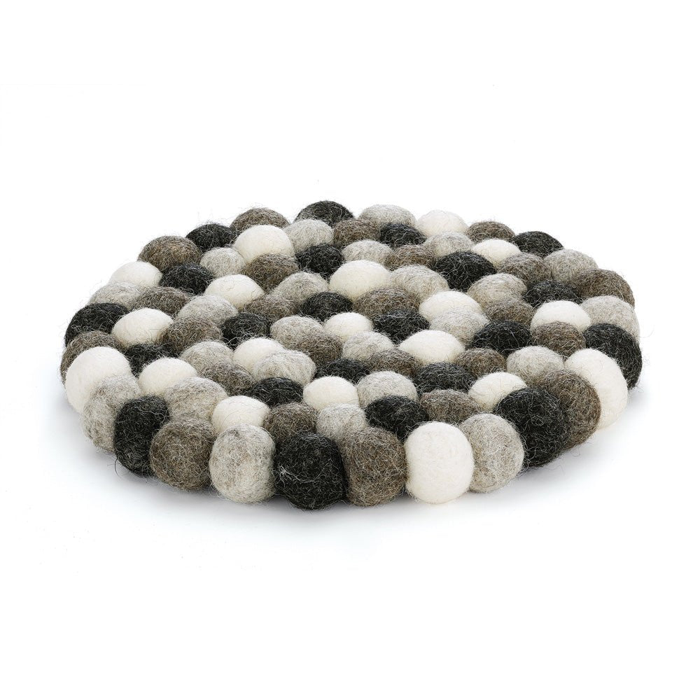 Dessous de plat Lana Grigio rond - Beautiful Moment the shop