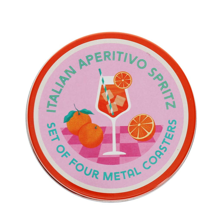 Dessous de verre en métal (ensemble de 4) - Aperitivo Spritz - Beautiful Moment the shop