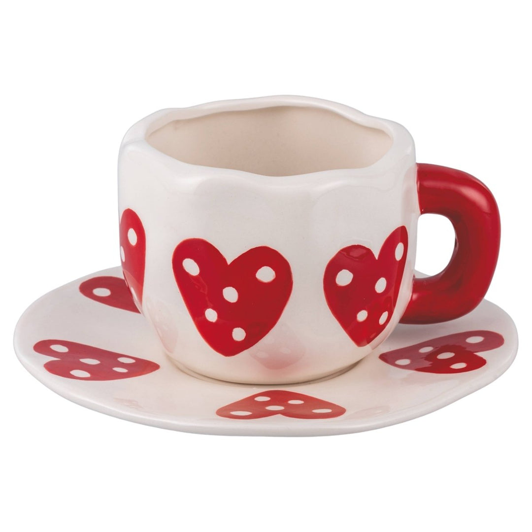 ENSEMBLE CUORICINI 2 TASSES+2 SOUS - TASSES+CRÉMIER - Beautiful Moment the shop