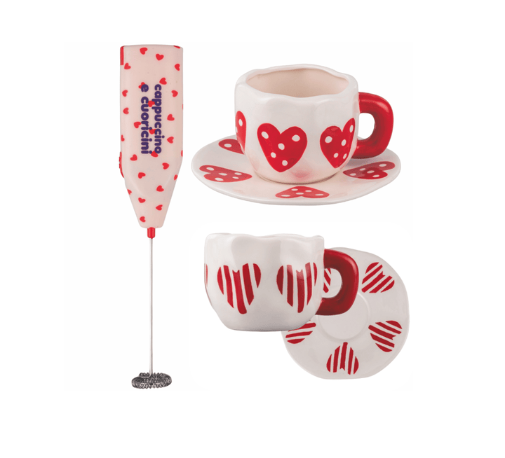 ENSEMBLE CUORICINI 2 TASSES+2 SOUS - TASSES+CRÉMIER - Beautiful Moment the shop