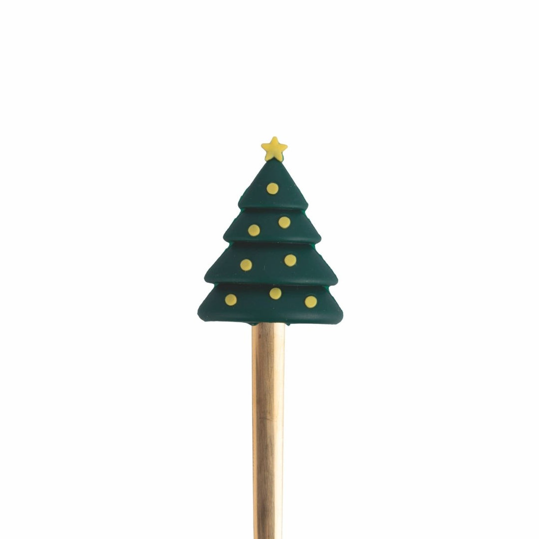 ENSEMBLE DE 4 CUILLÈRES DE NOËL AVEC DÉCORATION EN PVC - Beautiful Moment the shop