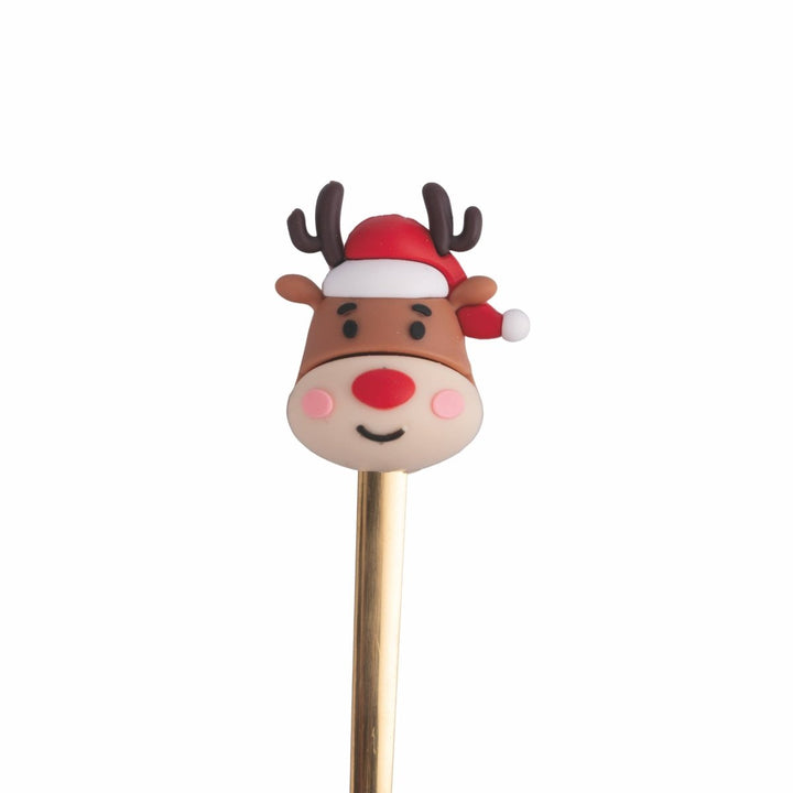 ENSEMBLE DE 4 CUILLÈRES DE NOËL AVEC DÉCORATION EN PVC - Beautiful Moment the shop