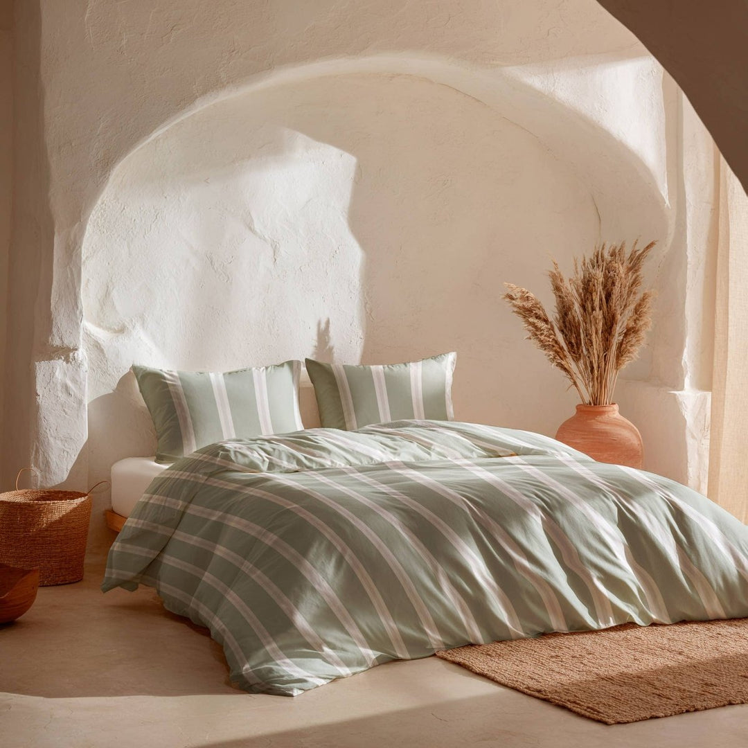 Ensemble housse de couette 100% coton doux 2/3 pièces EVORA - Beautiful Moment the shop