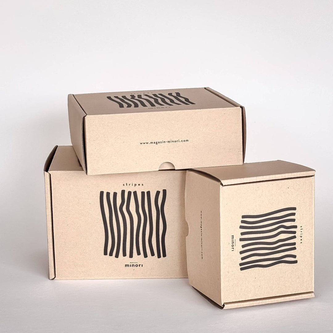 Espresso Stripes - vert doux (lot de 2 ensembles, 4 pièces) - Beautiful Moment the shop