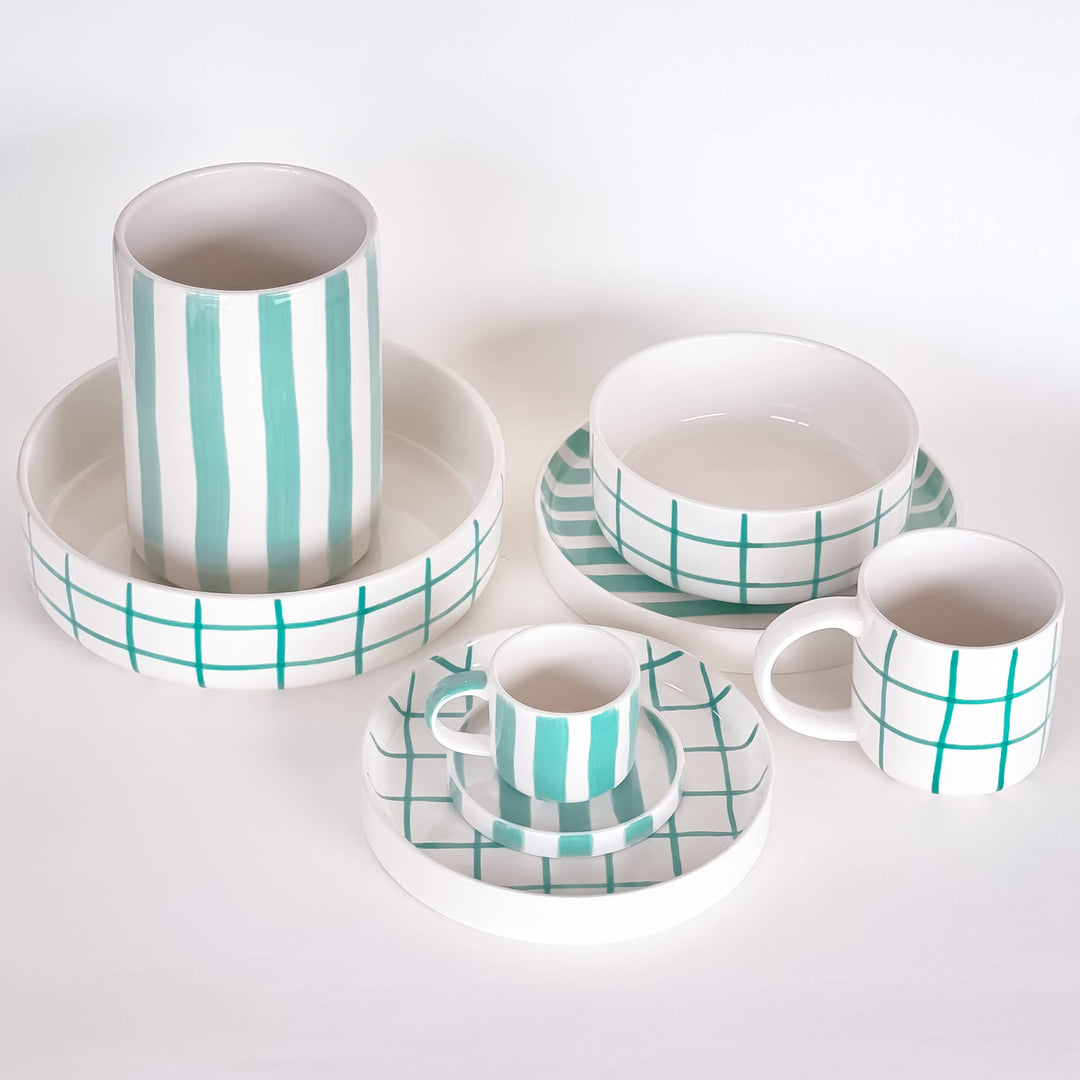 Grande coupe Stripes - amalfi menthe