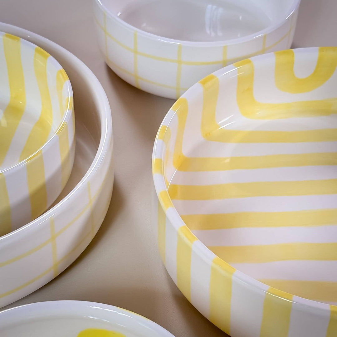Grande bol Stripes - spiaggia jaune - Beautiful Moment the shop
