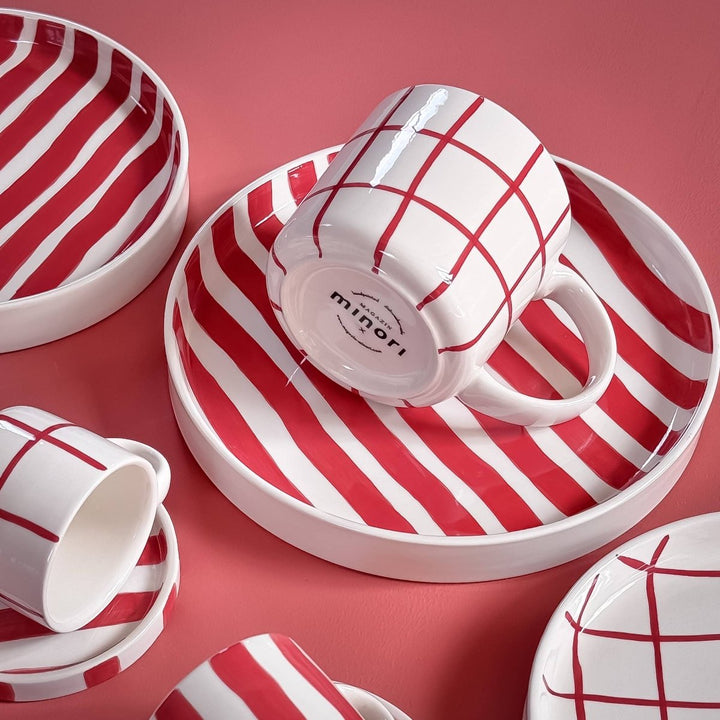 Grande bol Stripes - tramonto rouge - Beautiful Moment the shop