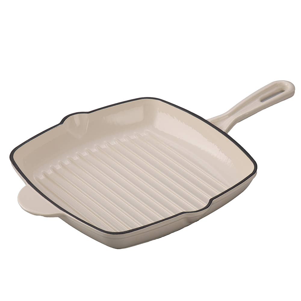 GRIL EN FONTE BLANC 27CM - Beautiful Moment the shop