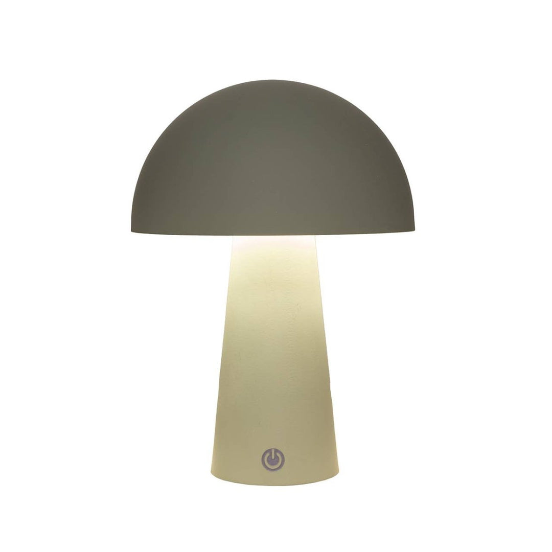Lampe de table IP44 ronde, LED incluse 80 cm câble USB en plastique, Olive mat (L/H/P) 15x21x15 cm - Beautiful Moment the shop