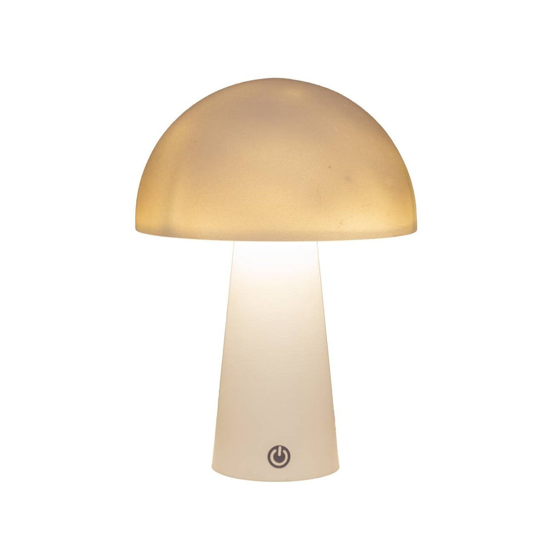 Lampe de table IP44 ronde, LED incluse 80cm câble USB, en plastique, blanc mat (L/H/P) 15x21x15cm - Beautiful Moment the shop