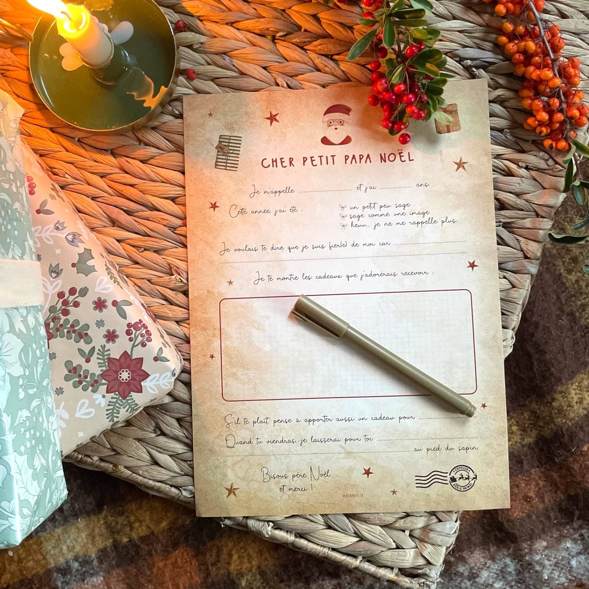 Lettre au père Noël - Cadeaux - Beautiful Moment the shop