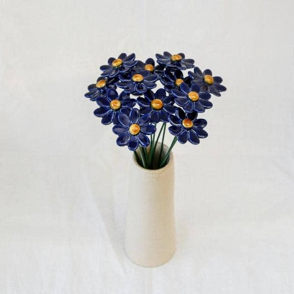 Marguerite en céramique diamètre env. 3,5 cm, tige 20 cm - Beautiful Moment the shop