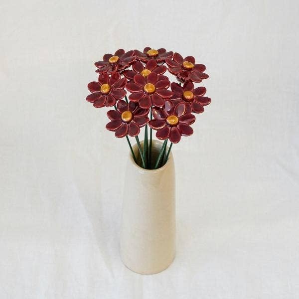 Marguerite en céramique diamètre env. 3,5 cm, tige 20 cm - Beautiful Moment the shop