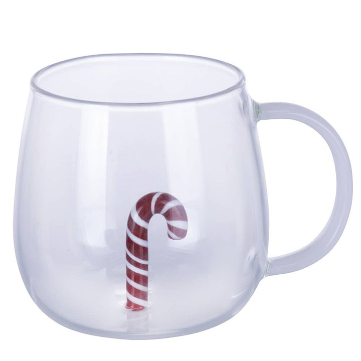 MUG DE NOËL EN BOROSILICATE BÂTONNET 3D 450ML - Beautiful Moment the shop