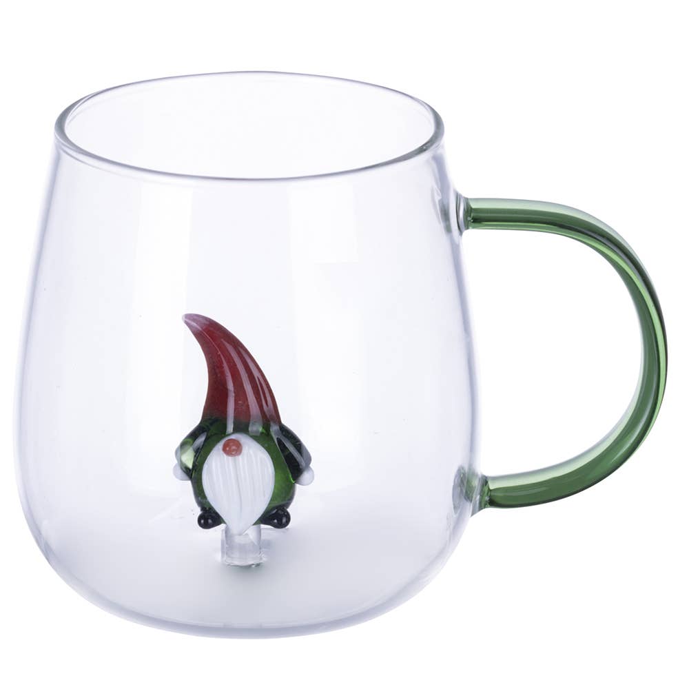 MUG DE NOËL EN BOROSILICATE GNOME 3D 450ML - Beautiful Moment the shop