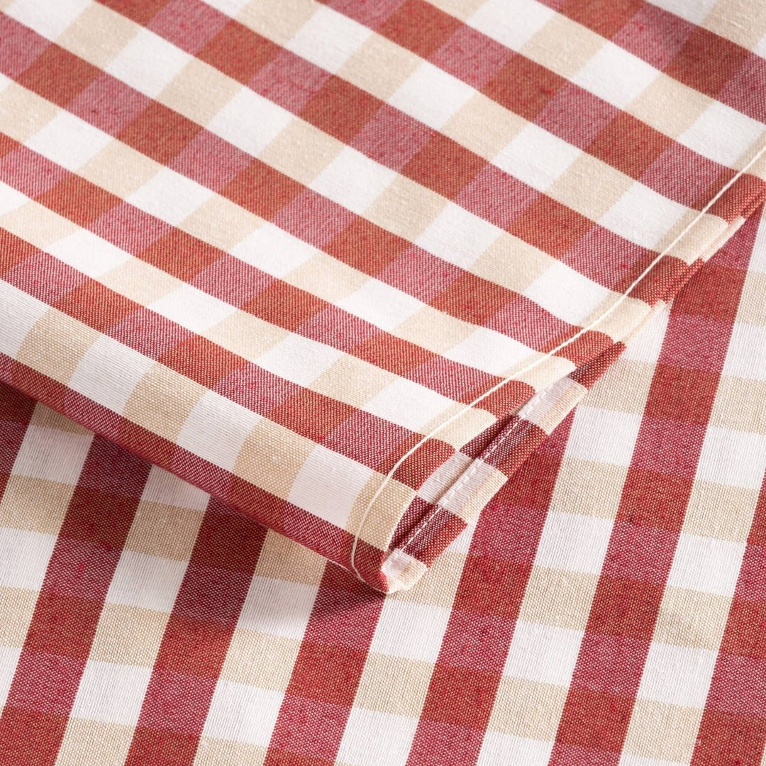 Nappe anti - taches à carreaux vichy en coton élégant MAVY - Beautiful Moment the shop