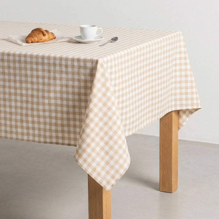 Nappe anti - taches à carreaux vichy en coton élégant MAVY - Beautiful Moment the shop