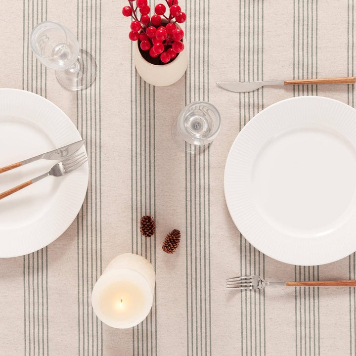 Nappe jacquard Noël lin doux HOLWIN - Beautiful Moment the shop