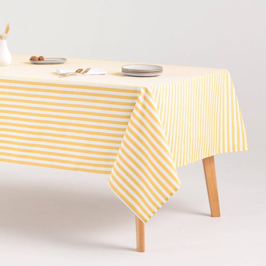 Nappe rayée ALMA en coton résistant aux taches - Beautiful Moment the shop