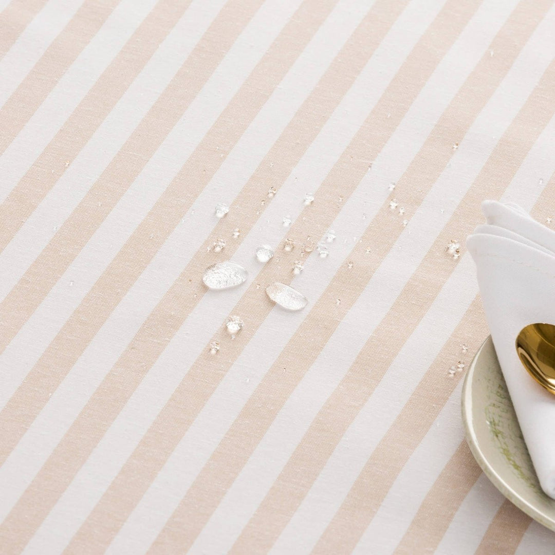 Nappe rayée ALMA en coton résistant aux taches - Beautiful Moment the shop