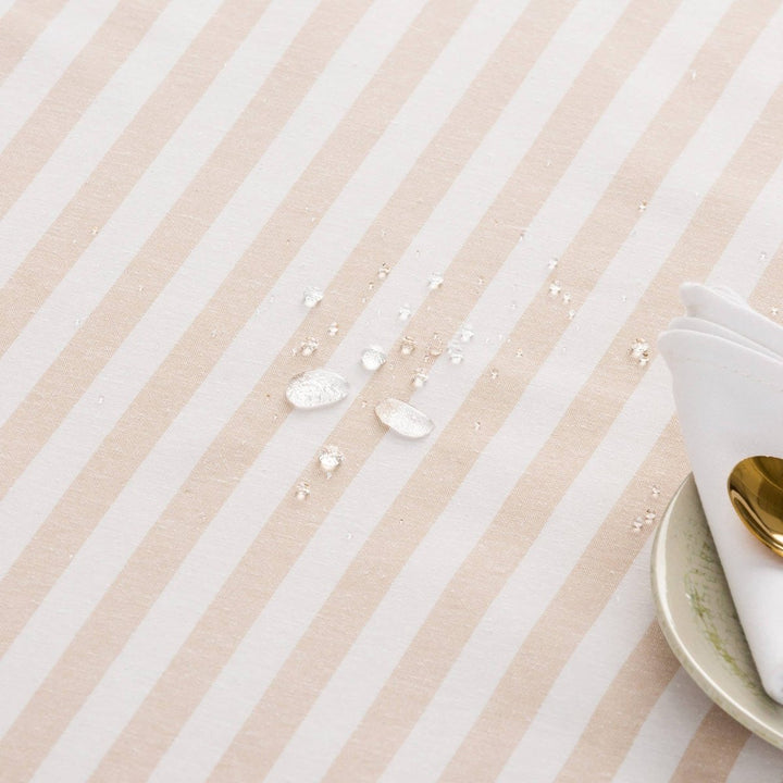 Nappe rayée ALMA en coton résistant aux taches - Beautiful Moment the shop