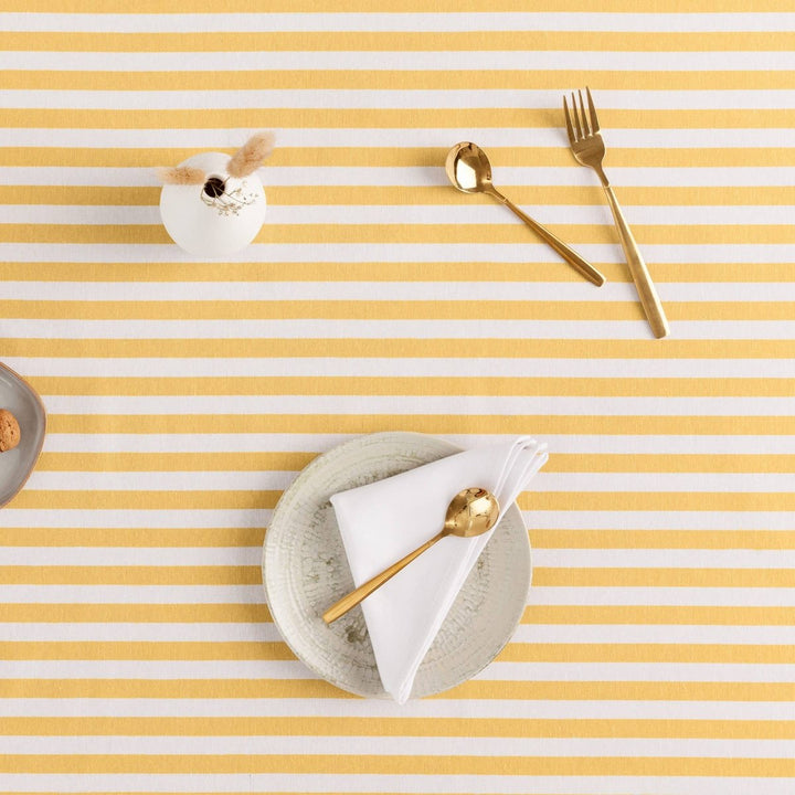 Nappe rayée ALMA en coton résistant aux taches - Beautiful Moment the shop