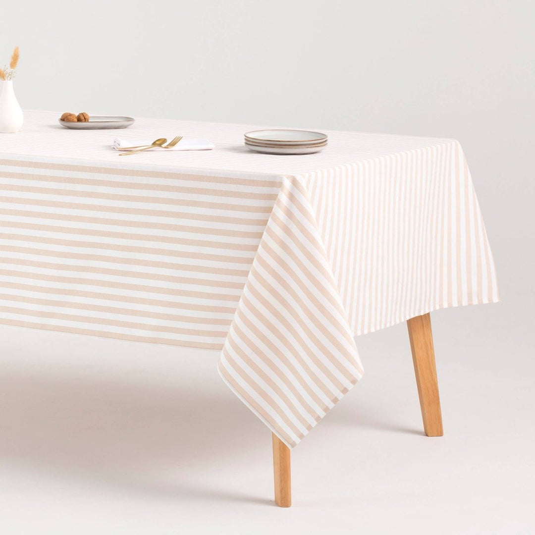 Nappe rayée ALMA en coton résistant aux taches - Beautiful Moment the shop