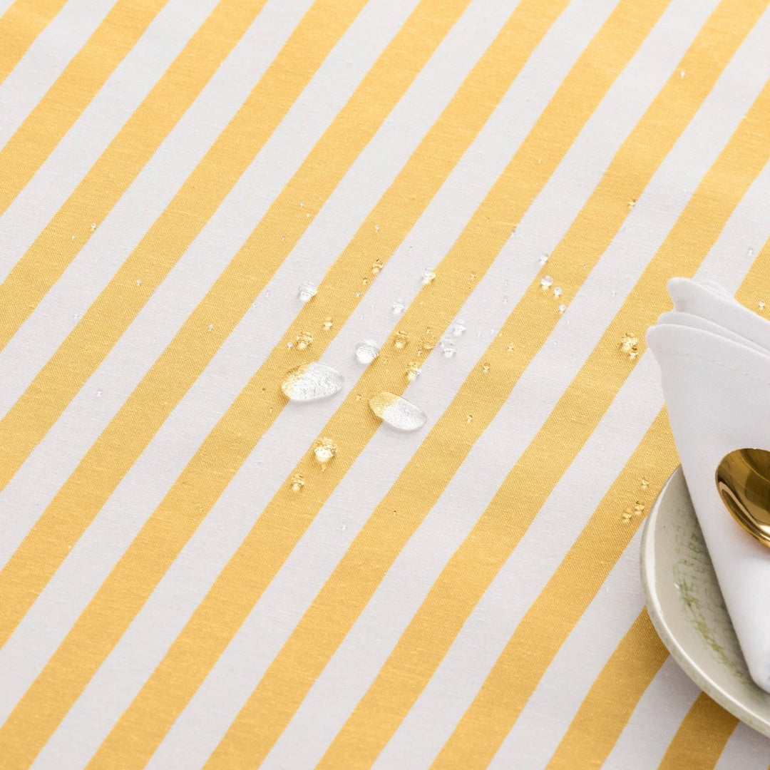 Nappe rayée ALMA en coton résistant aux taches - Beautiful Moment the shop