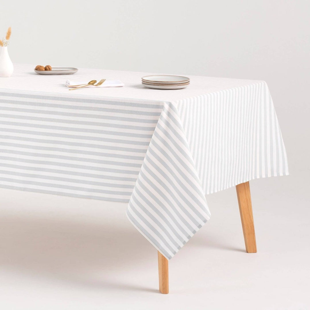 Nappe rayée ALMA en coton résistant aux taches - Beautiful Moment the shop