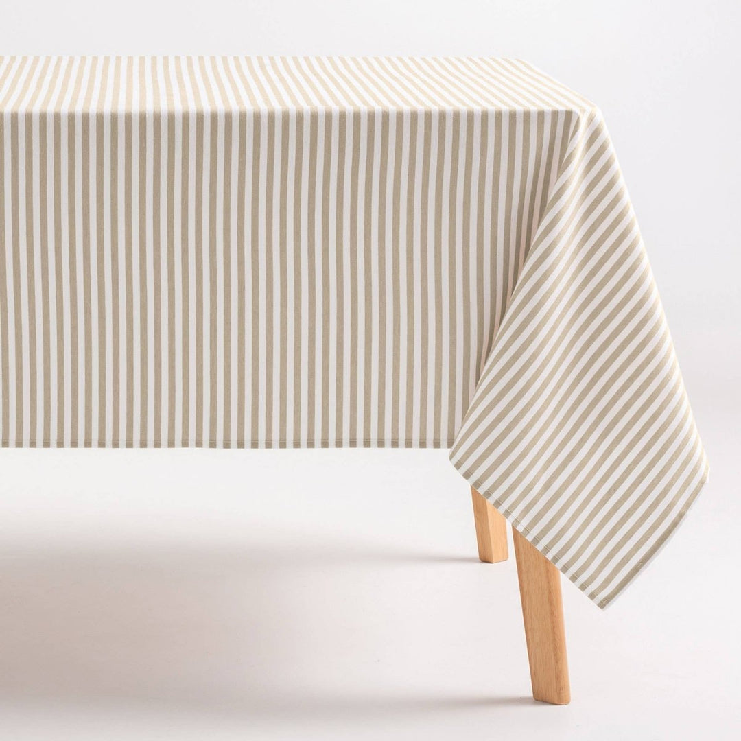 Nappe rayée résistante aux taches en coton touché ARENZA - Beautiful Moment the shop