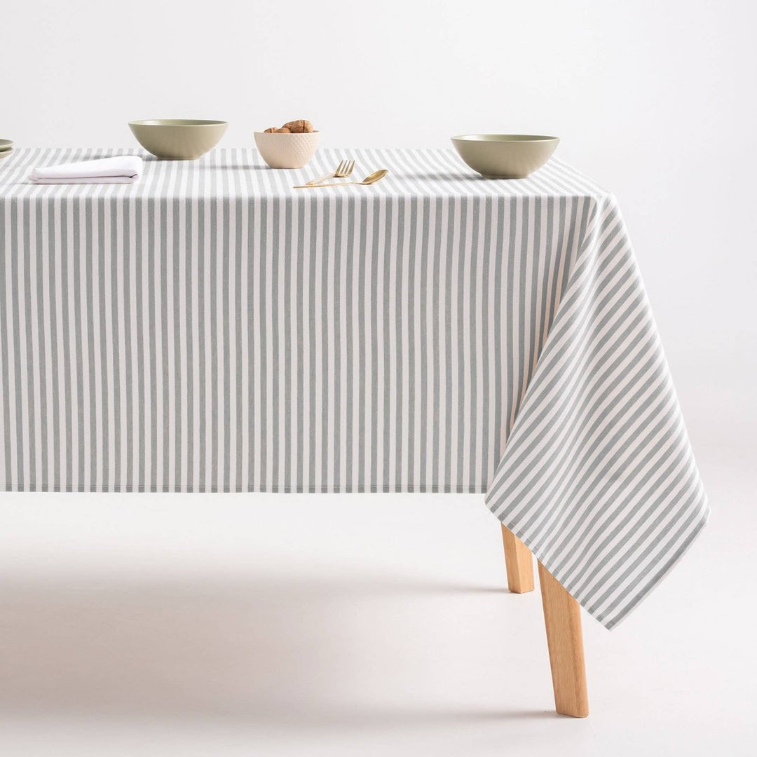 Nappe rayée résistante aux taches en coton touché ARENZA - Beautiful Moment the shop