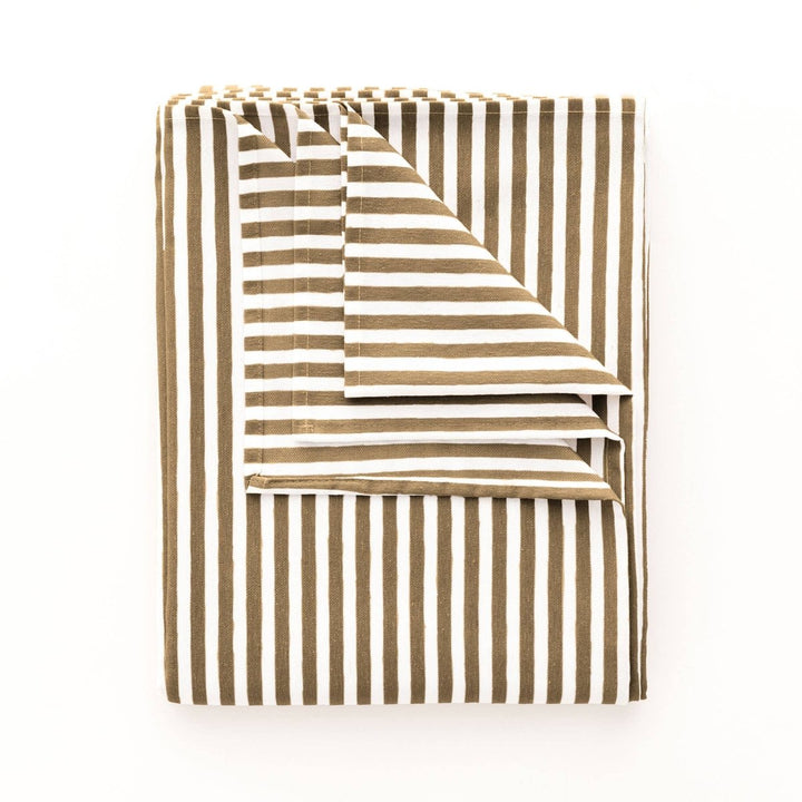 Nappe rayée résistante aux taches en coton touché ARENZA - Beautiful Moment the shop