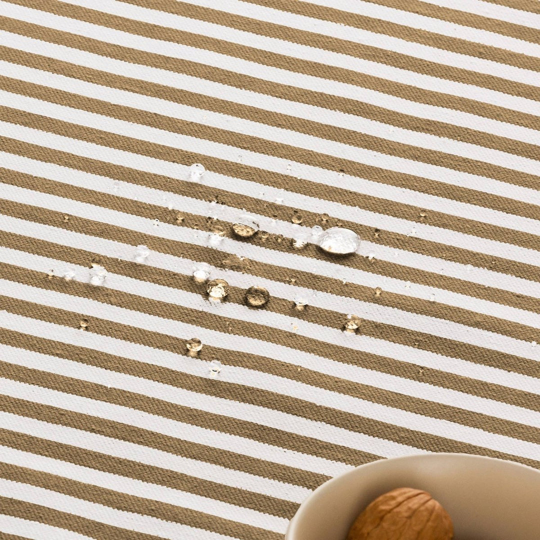 Nappe rayée résistante aux taches en coton touché ARENZA - Beautiful Moment the shop