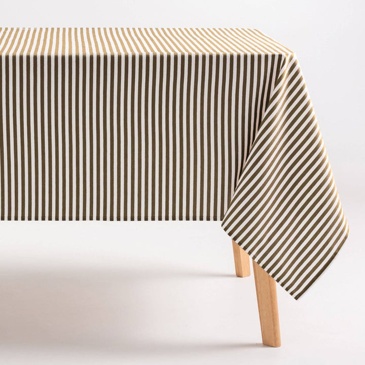 Nappe rayée résistante aux taches en coton touché ARENZA - Beautiful Moment the shop