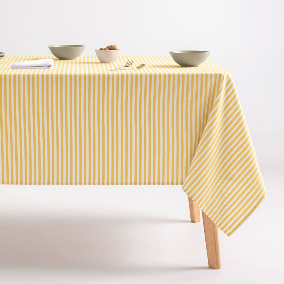 Nappe rayée résistante aux taches en coton touché ARENZA - Beautiful Moment the shop