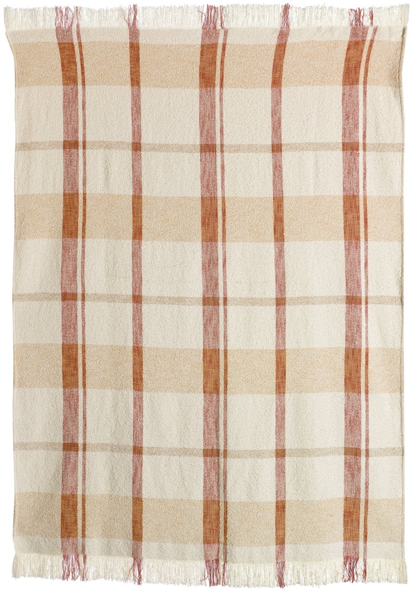 Plaid Jacquard Jane Multico Sienne 130 X 160 - Beautiful Moment the shop