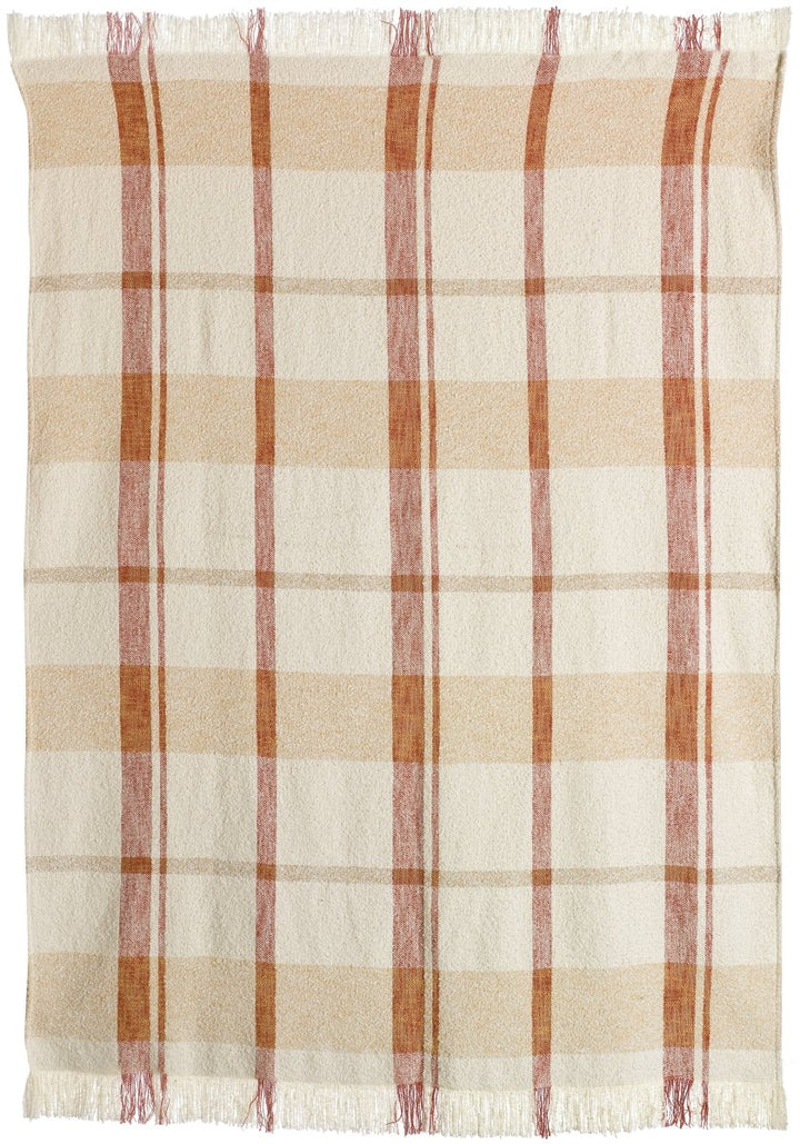 Plaid Jacquard Jane Multico Sienne 130 X 160 - Beautiful Moment the shop