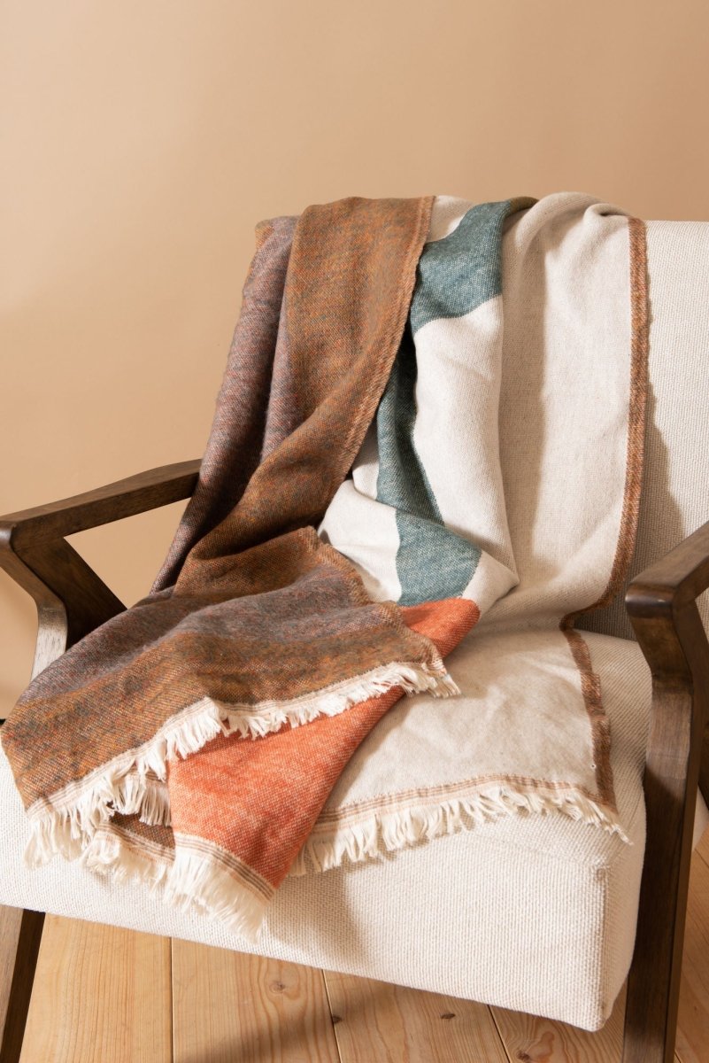 PLAID OLIVIA TERRACOTA 130X170 - Beautiful Moment the shop