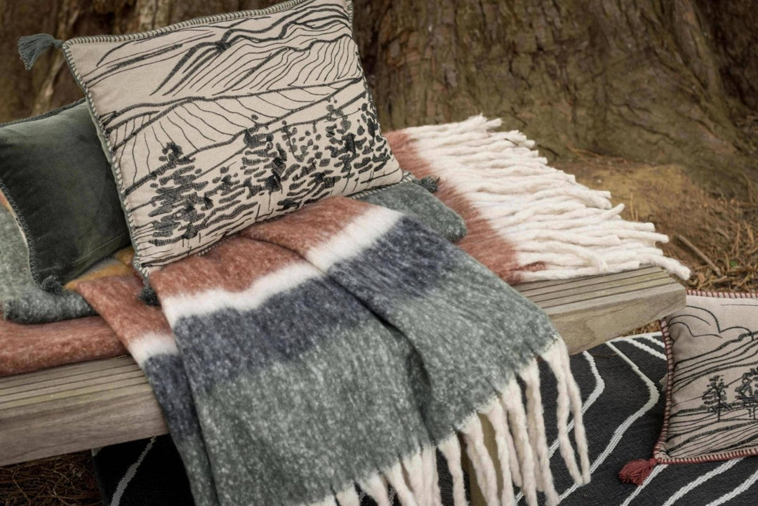 Plaid Uni Recyclé Isabel Rouille 130 X 160 - Beautiful Moment the shop